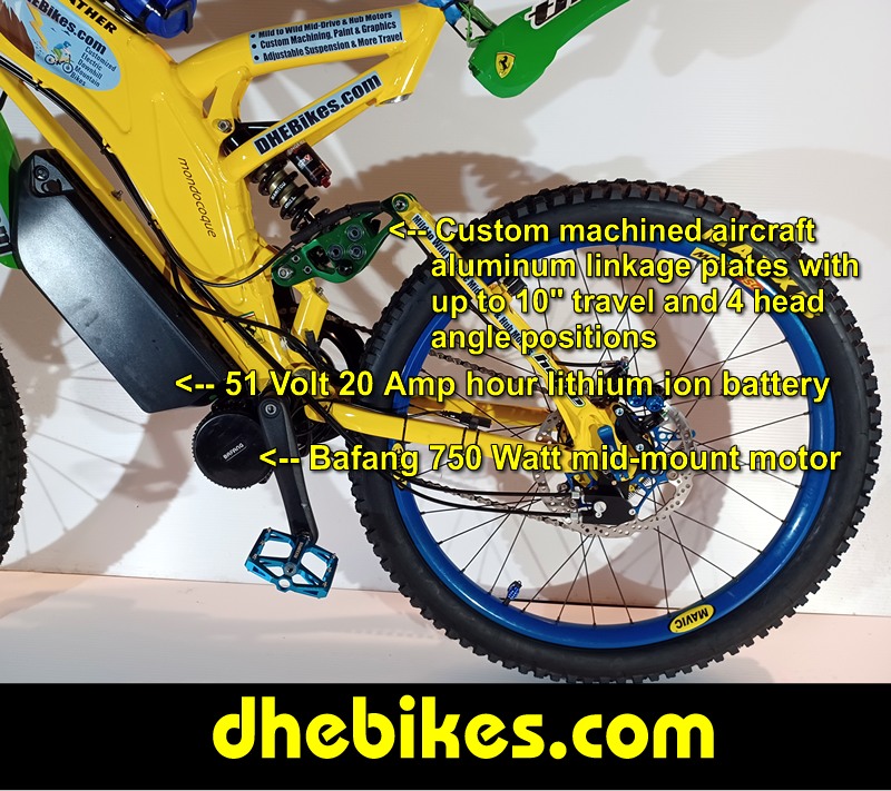 Men's custom 2001 Norco Electric Downhill Mountain Bike with over 10